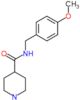 N-(4-methoxybenzyl)piperidine-4-carboxamide