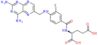 N-(4-{[(2,4-diaminopteridin-6-yl)methyl]amino}-3-fluorobenzoyl)-L-glutamic acid