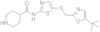 N-[5-[(5-tert-Butyl-1,3-oxazol-2-yl)methylsulfanyl]-1,3-thiazol-2-yl]piperidine-4-carboxamide