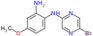 N1-(5-bromopyrazin-2-yl)-4-methoxy-benzene-1,2-diamine