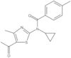 N-(5-Acetyl-4-methyl-2-thiazolyl)-N-cyclopropyl-4-methylbenzamide