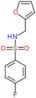 4-fluoro-N-(furan-2-ylmethyl)benzenesulfonamide