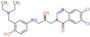 6,7-dichloro-3-[3-({3-[(diethylamino)methyl]-4-hydroxyphenyl}amino)-2-hydroxypropyl]quinazolin-4(3…