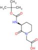 {(3S)-3-[(tert-butoxycarbonyl)amino]-2-oxopiperidin-1-yl}acetic acid