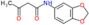 N-(1,3-benzodioxol-5-yl)-3-oxobutanamide