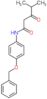 N-[4-(benzyloxy)phenyl]-4-methyl-3-oxopentanamide