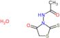 N-(4-oxo-2-thioxo-1,3-thiazolidin-3-yl)acetamide hydrate