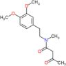 N-[2-(3,4-dimethoxyphenyl)ethyl]-N-methyl-3-oxobutanamide