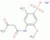 Benzenesulfonic acid, 4-[(1,3-dioxobutyl)amino]-5-methoxy-2-methyl-, sodium salt (1:1)