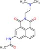 N-{2-[2-(dimethylamino)ethyl]-1,3-dioxo-2,3-dihydro-1H-benzo[de]isoquinolin-5-yl}acetamide