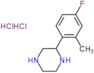 2-(4-fluoro-2-methylphenyl)piperazine dihydrochloride