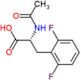 (2R)-2-acetamido-3-(2,6-difluorophenyl)propanoic acid