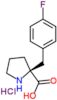 (2S)-2-[(4-fluorophenyl)methyl]pyrrolidine-2-carboxylic acid hydrochloride