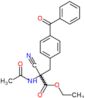 ethyl N-acetyl-alpha-cyano-4-(phenylcarbonyl)phenylalaninate