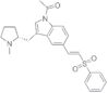 1-[3-[[(2R)-1-Methyl-2-pyrrolidinyl]methyl]-5-[(1E)-2-(phenylsulfonyl)ethenyl]-1H-indol-1-yl]ethan…