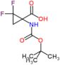 1-(tert-butoxycarbonylamino)-2,2-difluoro-cyclopropane-1-carboxylic acid