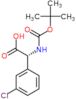 (2R)-[(tert-butoxycarbonyl)amino](3-chlorophenyl)ethanoic acid