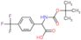 [(tert-butoxycarbonyl)amino][4-(trifluoromethyl)phenyl]acetic acid