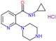 N-cyclopropyl-2-piperazin-1-yl-pyridine-3-carboxamide hydrochloride