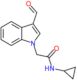 N-cyclopropyl-2-(3-formyl-1H-indol-1-yl)acetamide