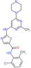 N-(2-chloro-6-methylphenyl)-2-{[2-methyl-6-(piperazin-1-yl)pyrimidin-4-yl]amino}-1,3-thiazole-5-carboxamide