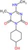 3-(4-hydroxycyclohexyl)-1-methyl-6-(methylamino)-1,3,5-triazine-2,4(1H,3H)-dione