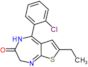 5-(2-chlorophenyl)-7-ethyl-2,4-dihydro-3H-thieno[2,3-e][1,4]diazepin-3-one