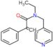N-ethyl-2-phenyl-N-(4-pyridylmethyl)prop-2-enamide