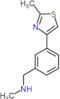 N-methyl-1-[3-(2-methyl-1,3-thiazol-4-yl)phenyl]methanamine