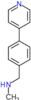 N-methyl-1-(4-pyridin-4-ylphenyl)methanamine