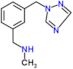 N-methyl-1-[3-(1H-1,2,4-triazol-1-ylmethyl)phenyl]methanamine