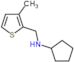 N-[(3-methylthiophen-2-yl)methyl]cyclopentanamine