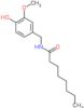 4-hydroxy-3-methoxy-N-octylbenzamide