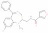 N-[(8-Fluoro-2,3-dihydro-1-methyl-5-phenyl-1H-1,4-benzodiazepin-2-yl)methyl]-3-furancarboxamide