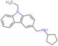 N-[(9-ethyl-9H-carbazol-3-yl)methyl]cyclopentanamine