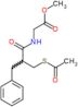 methyl N-[3-(acetylsulfanyl)-2-benzylpropanoyl]glycinate