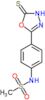 N-[4-(5-thioxo-4,5-dihydro-1,3,4-oxadiazol-2-yl)phenyl]methanesulfonamide