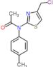 N-[4-(chloromethyl)-1,3-thiazol-2-yl]-N-(4-methylphenyl)acetamide