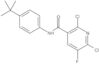 2,6-Dichloro-N-[4-(1,1-dimethylethyl)phenyl]-5-fluoro-3-pyridinecarboxamide