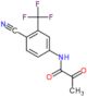 N-[4-cyano-3-(trifluoromethyl)phenyl]-2-oxopropanamide