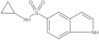 1H-Indole-5-sulfonamide, N-cyclopropyl-