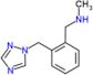 N-methyl-1-[2-(1H-1,2,4-triazol-1-ylmethyl)phenyl]methanamine