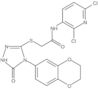 N-(2,6-Dichloro-3-pyridinyl)-2-[[4-(2,3-dihydro-1,4-benzodioxin-6-yl)-4,5-dihydro-5-oxo-1H-1,2,4-t…