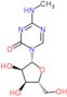 4-(methylamino)-1-(beta-D-ribofuranosyl)-1,3,5-triazin-2(1H)-one