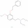 4-Methoxy-3-(2-phenylethoxy)-N,N-dipropylbenzeneethanamine hydrochloride (1:1)