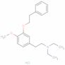 N,N-dipropyl-2-(4-methoxy-3-(2-phenylethoxy)phenyl)ethylamine monohydrochloride