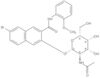 3-[[2-(Acetylamino)-2-deoxy-β-<span class="text-smallcaps">D</span>-galactopyranosyl]oxy]-7-bromo-N-(2-methoxyphenyl)-2-naphthalenecarboxamide