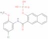 N-(5-Chloro-2-méthoxyphényl)-3-(phosphonooxy)-2-naphtalènecarboxamide