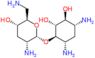 (1R,2R,3S,4R,6S)-4,6-diamino-2,3-dihydroxycyclohexyl 2,6-diamino-2,3,6-trideoxy-alpha-D-ribo-hexopyranoside
