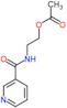 2-[(pyridin-3-ylcarbonyl)amino]ethyl acetate